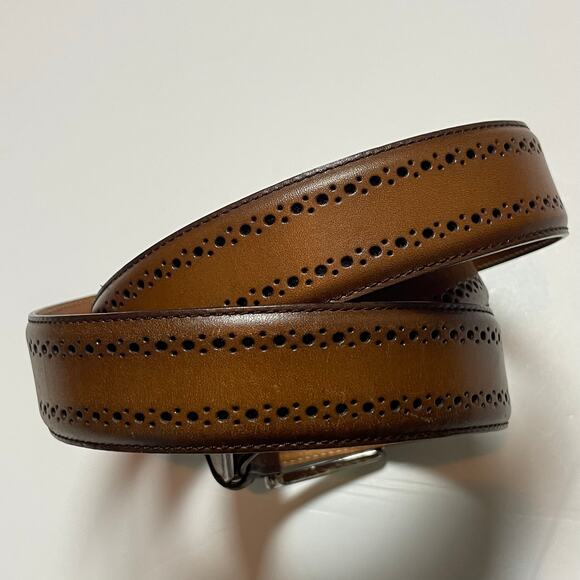 Allen Edmonds Men's Belt – Brown Leather – Size 44 – Style 74047 – Made in USA - Picture 6 of 11